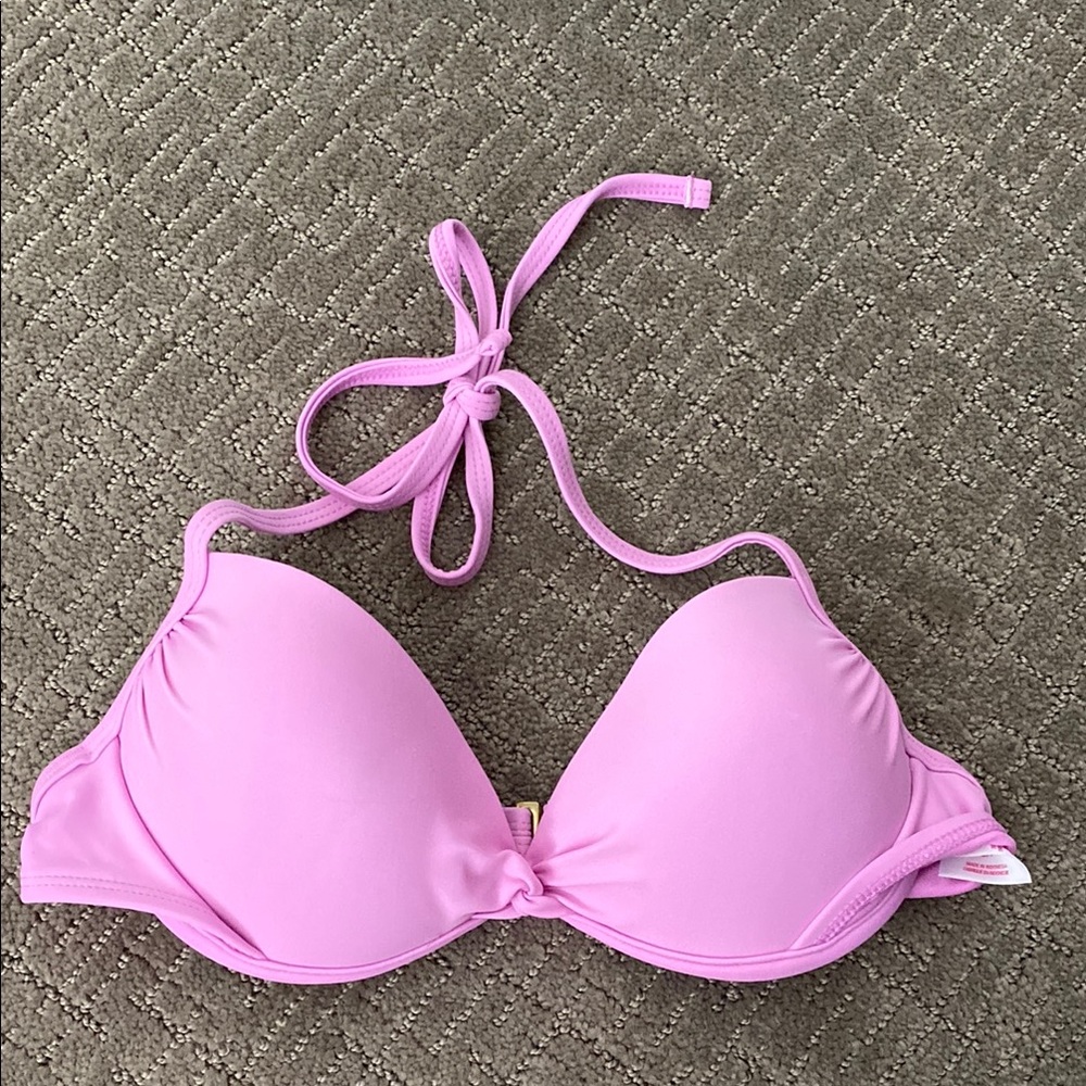 Xhilaration Light Purple Halter Bikini Top - Picture 1 of 3